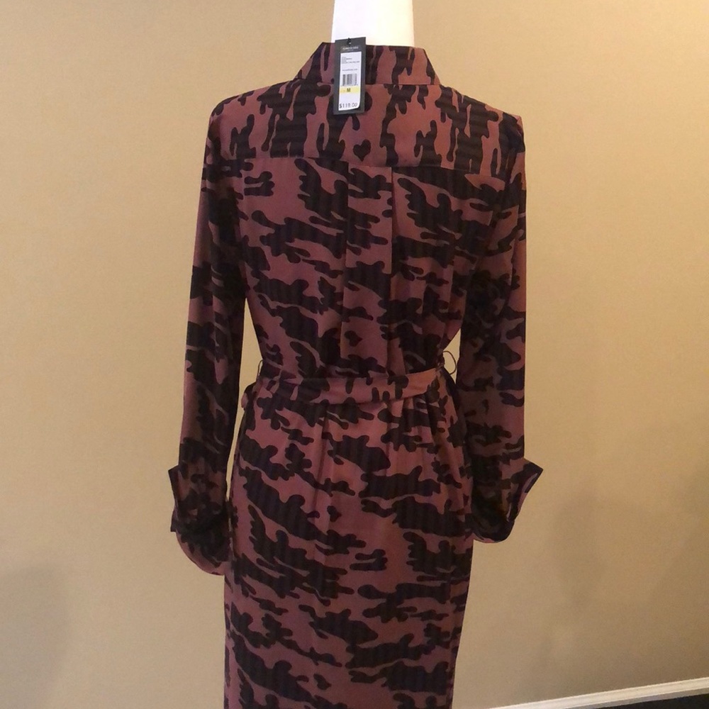 NWT! KENNETH COLE Women’s Camo Rose/Brown Dress - Picture 8 of 8